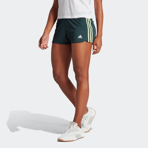 adidas  -  women's pacer 3-stripes knit shorts - Picture 1 of 4